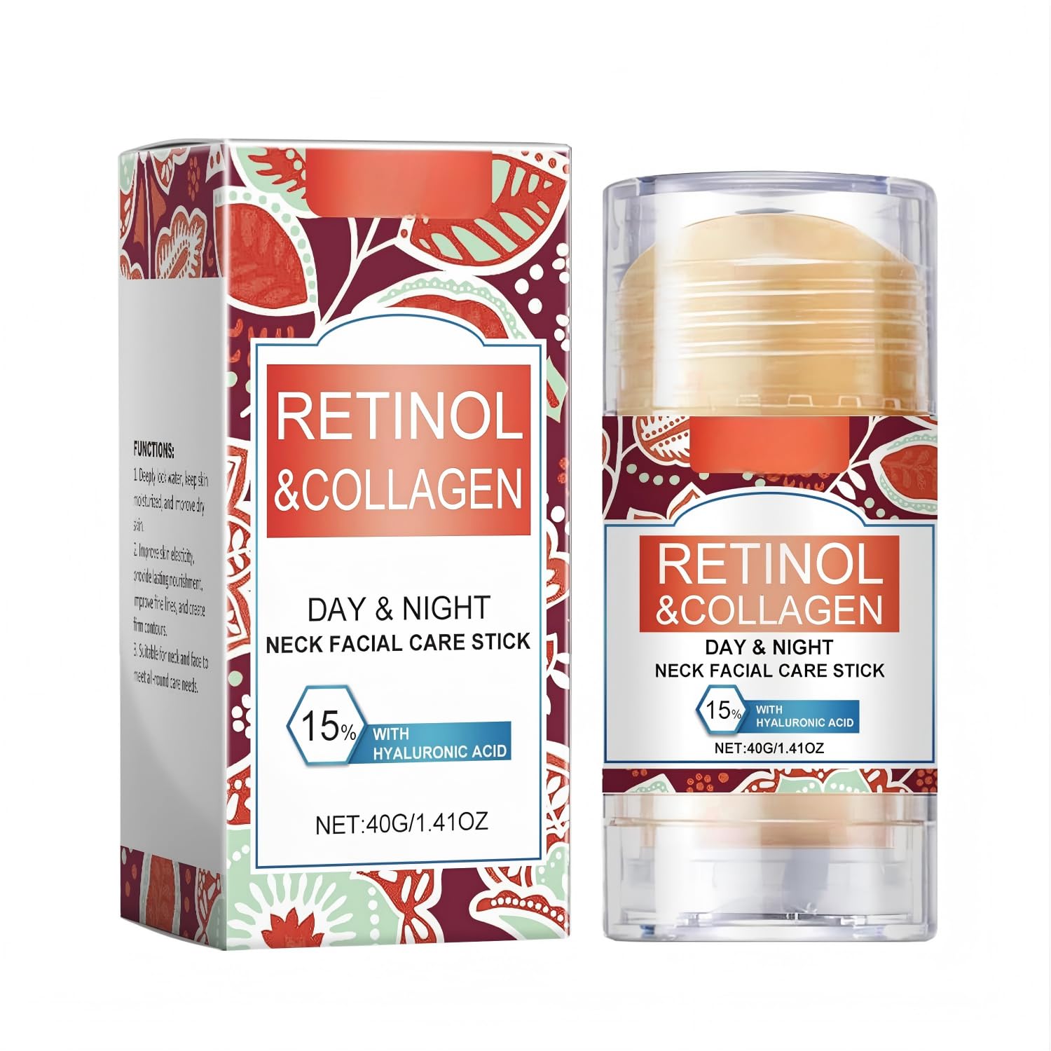 Wanban retinol neck serum stick application showing targeted anti-aging support for firmer neck skin