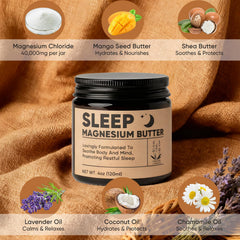 Wanciment Magnesium Butter Hydration with Shea and Mango nourishes skin while soothing dryness.