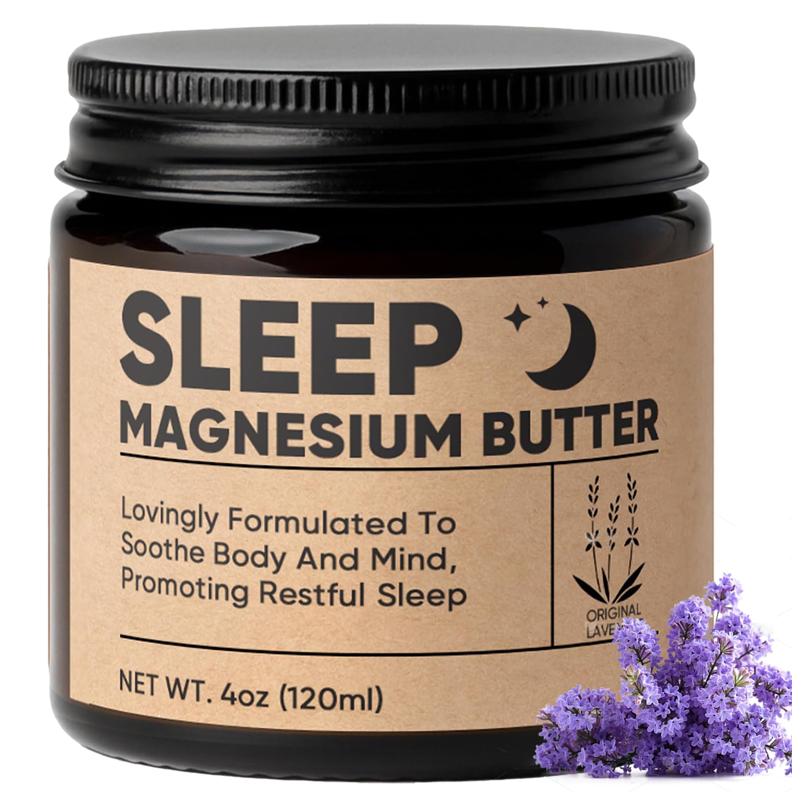 Wanciment Magnesium Butter Sleep Lavender application enhances calm and promotes restful nights.
