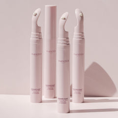 Wander Beauty Baggage Claim Eye Cream applicator in use for precise application