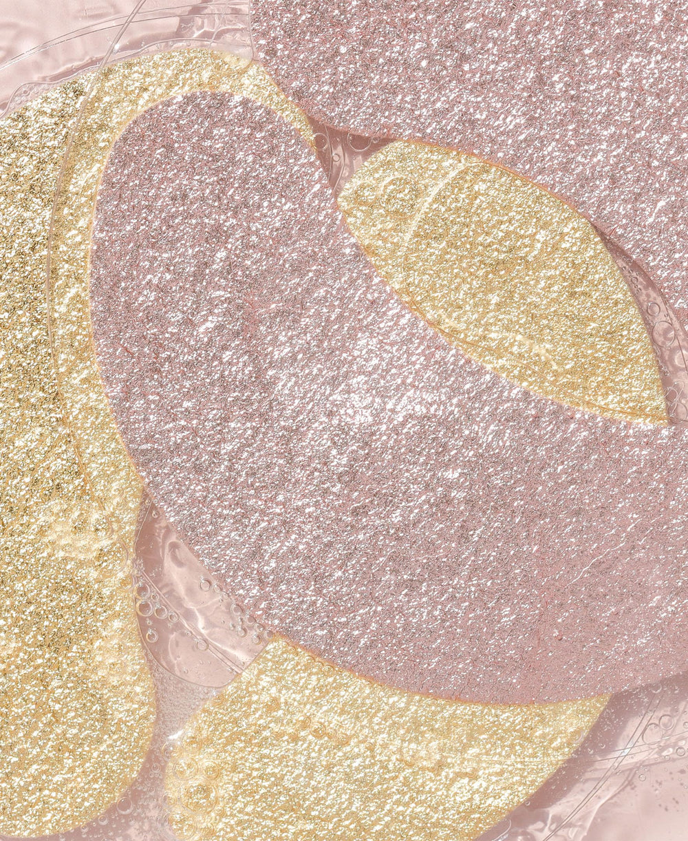 Wander Beauty Baggage Claim patch texture closeup with luxe metallic foil