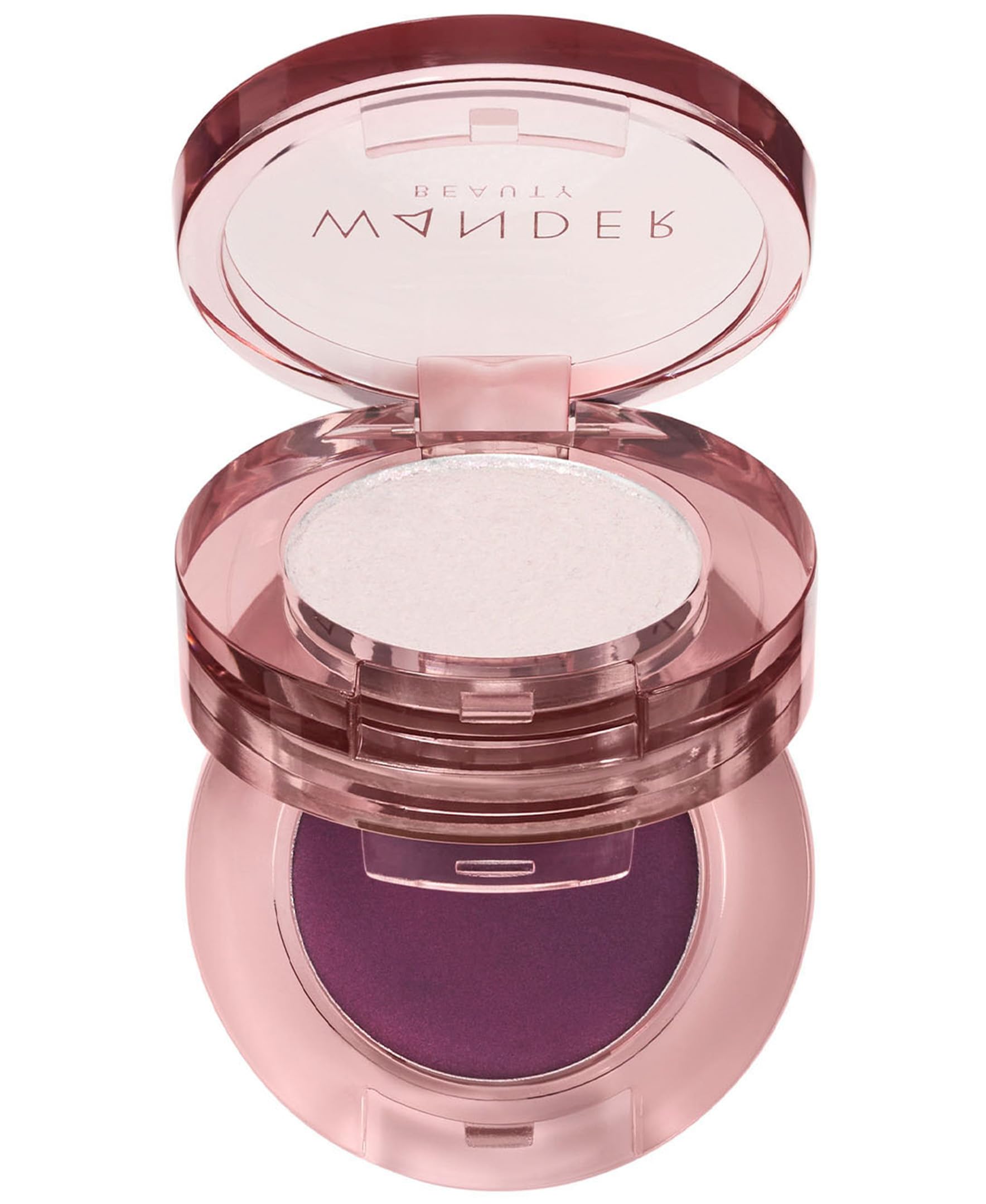 Wander Beauty Double Date Duo Wink and BAE compact close-up showing dual shimmer shades
