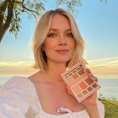 Wander Beauty Getaway powder blush in the palette for rosy cheeks