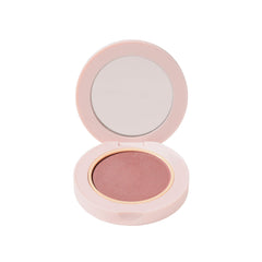 Wander Beauty Hydrating Powder Blush rose swatch showing natural glow and buildable color