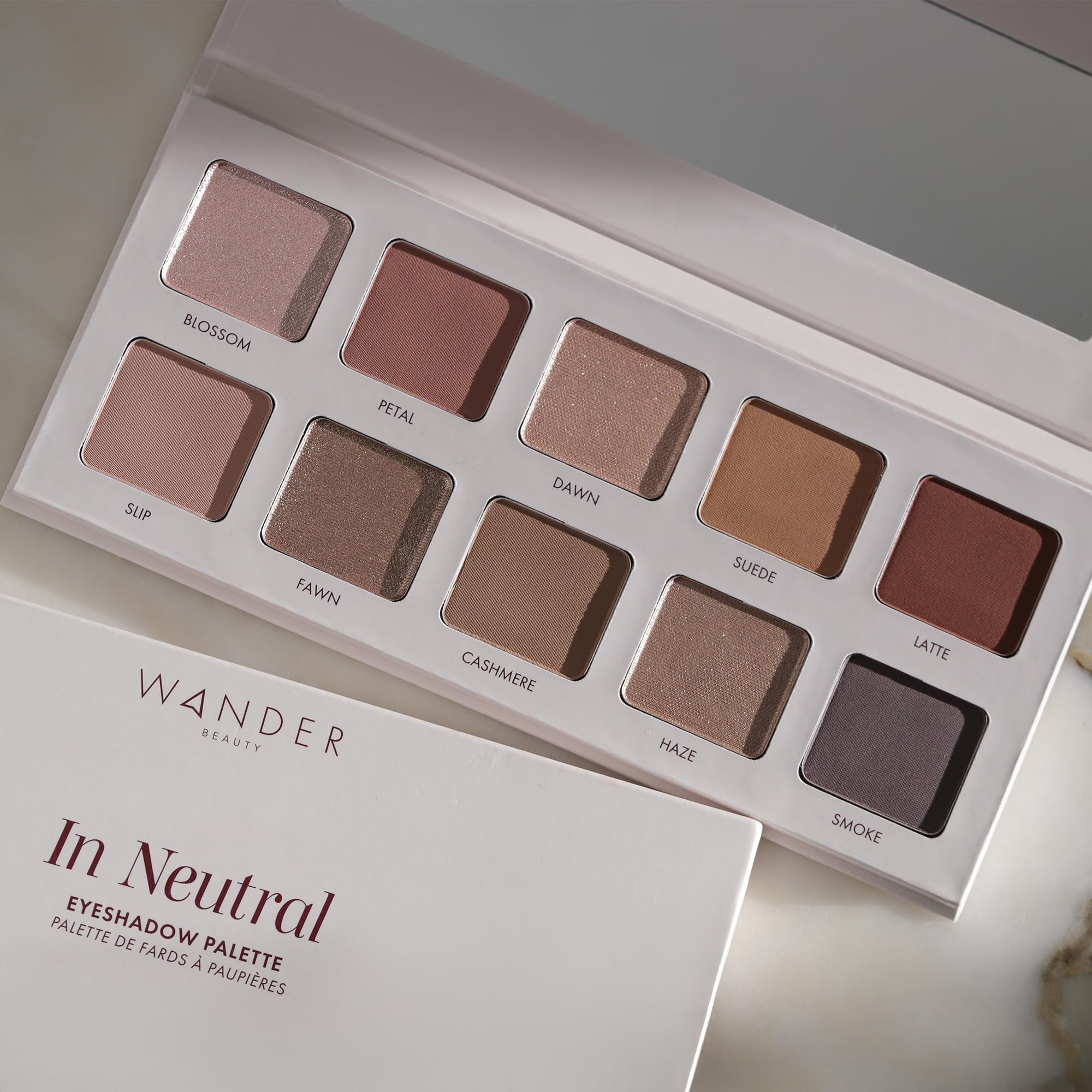 Wander Beauty In Neutral Smoke deep indigo-grey for dramatic evening contrast.