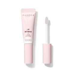 Wander Beauty Lip Retreat Oil Oasis Glow bottle shines with hydration for dry lips