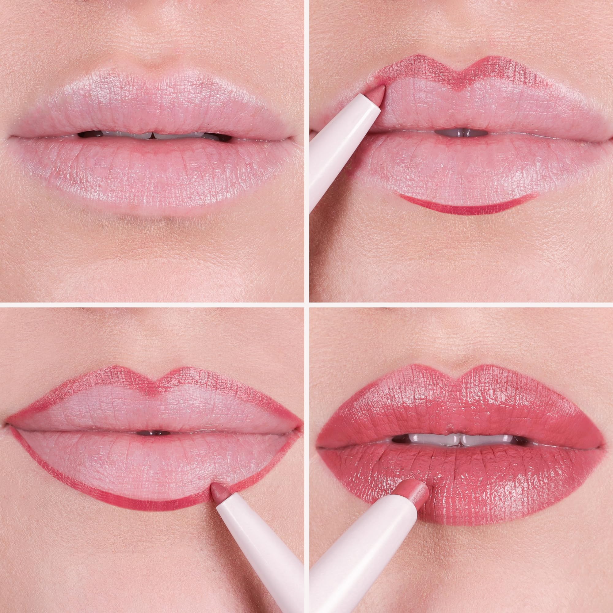 Wander Beauty Lipsetter lip liner and lipstick pairing on lips