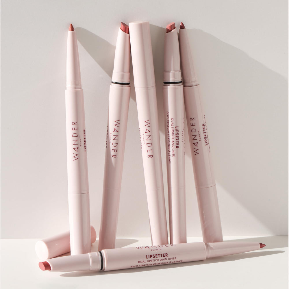On-the-go application using Lipsetter in purse-friendly packaging
