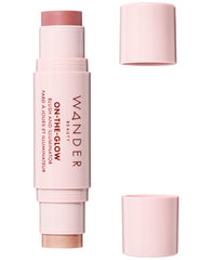 Wander Beauty On-the-Glow blush-illuminator swatches deliver soft color with luminous glow