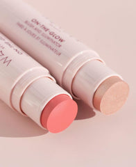 Wander Beauty On-the-Glow Nude Glow highlighter delivers soft radiance.