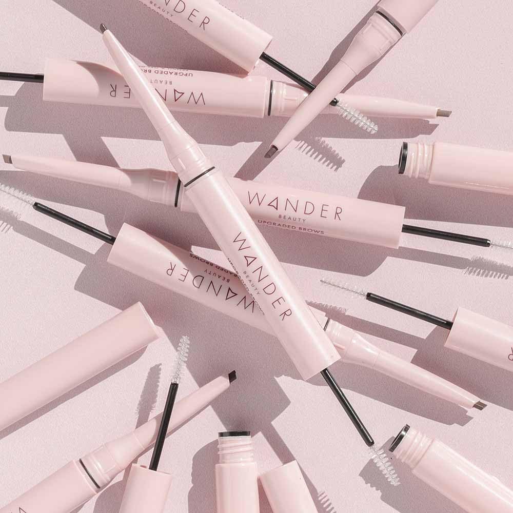 Wander Beauty Brow Gel brush and spoolie included for styling.