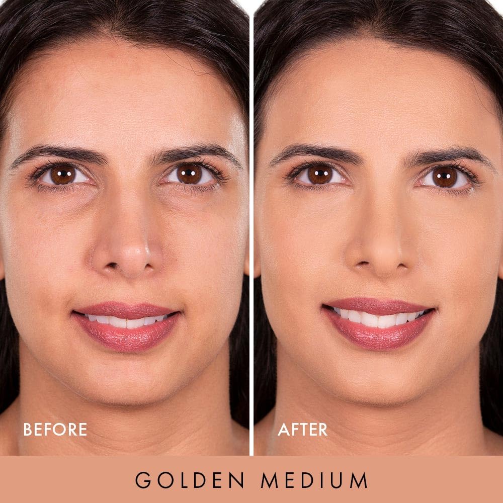 Wander Beauty Wanderlust Powder Foundation Golden Medium swatches for even skin tone