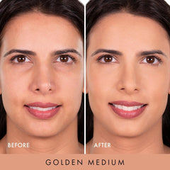 Wander Beauty Wanderlust Powder Foundation Golden Medium swatches for even skin tone