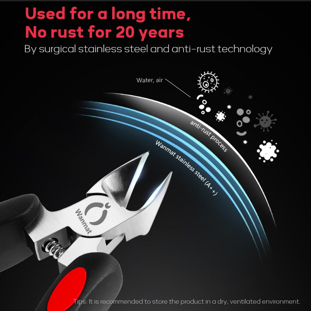 Wanmat professional ingrown toenail clipper for home care