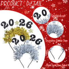 WANRSUDY headband with gold star detail highlights sparkling moments.