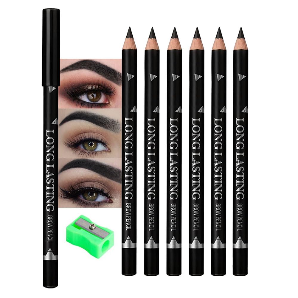 WanTuoluo brow pencil set closeup shows smooth natural fill for everyday brows.