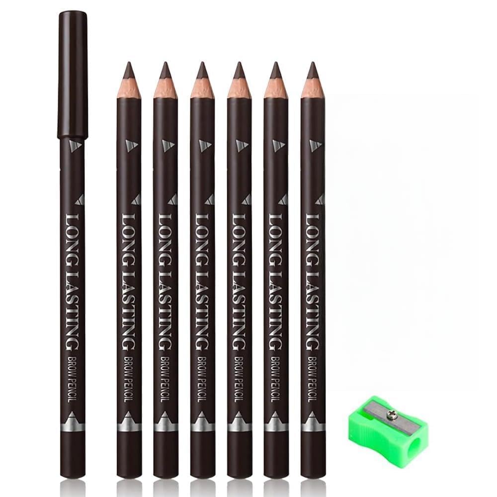 WanTuoluo brown eyebrow pencils with sharpener for precise, daily brows