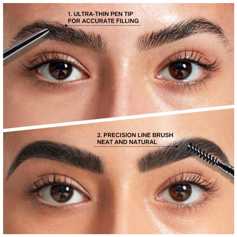 WanTuoluo compact, travel-friendly pencils for on-the-go touch-ups.