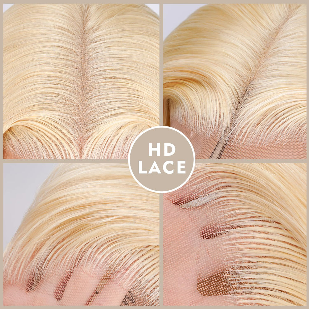 WAQI 613 lace-front wig ready to dye for personalized color.