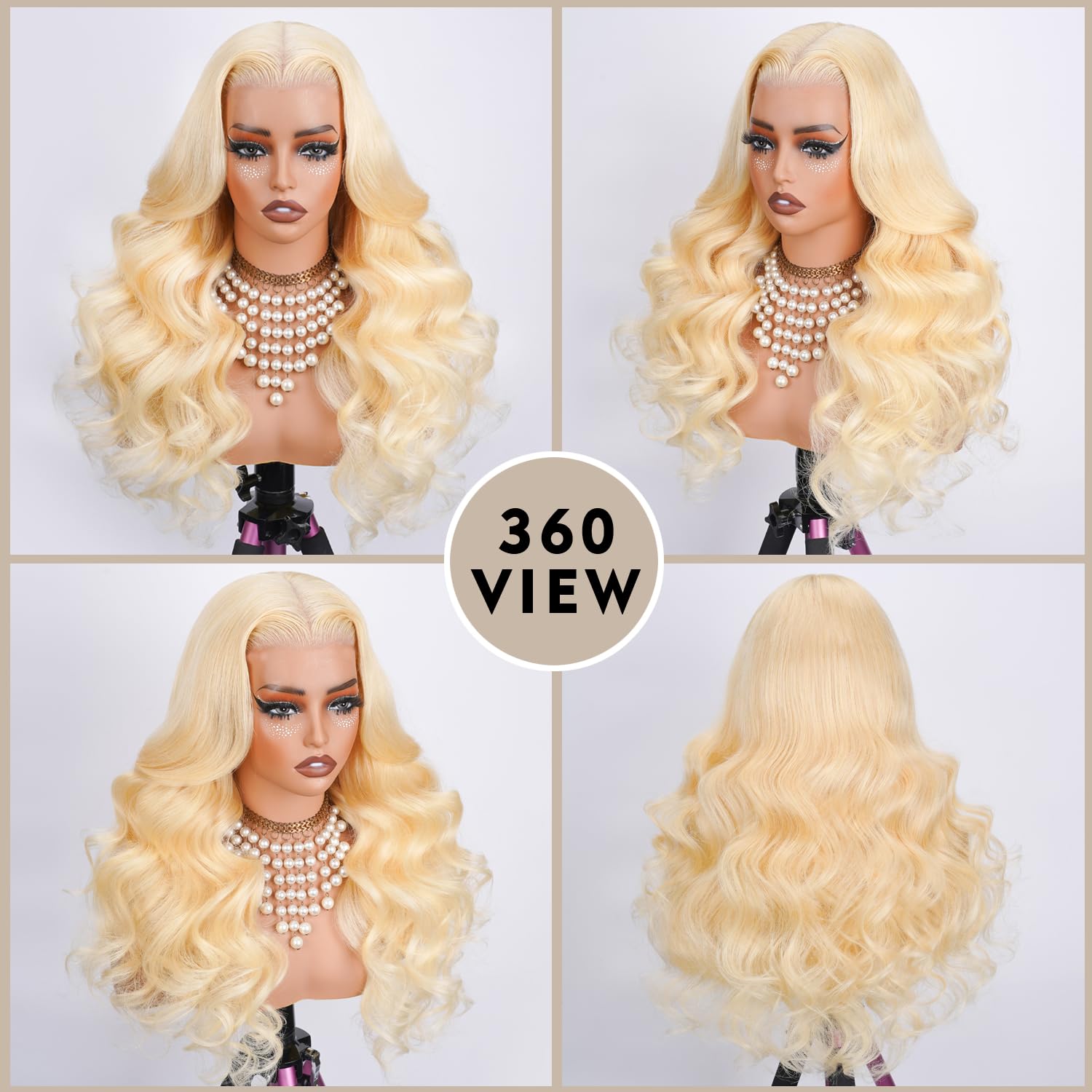 WAQI wig cap with 4 combs and 2 adjustable straps for secure fit.