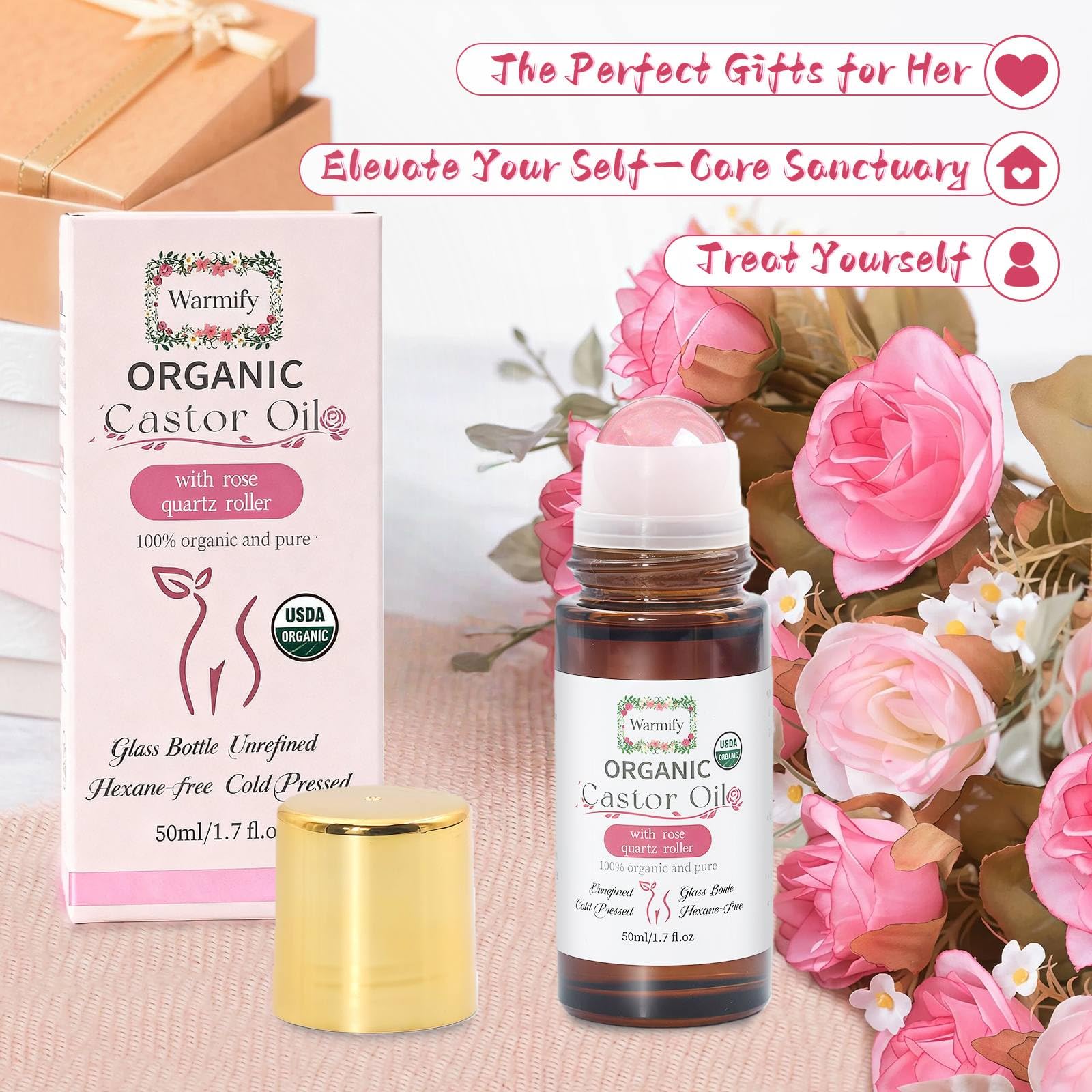 Warmify nourishes dry skin with castor oil