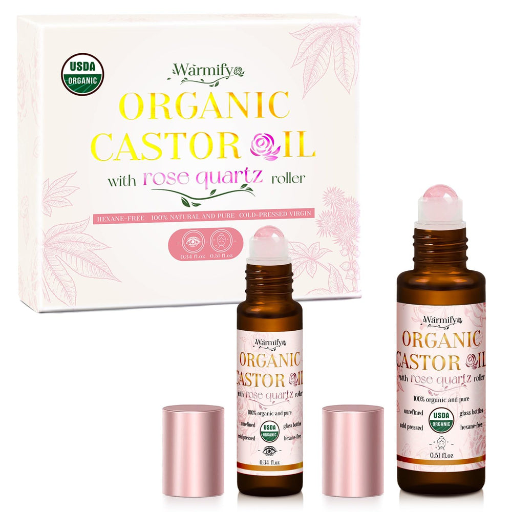 Warmify rose quartz eye roller for gentle under-eye refresh and hydration.