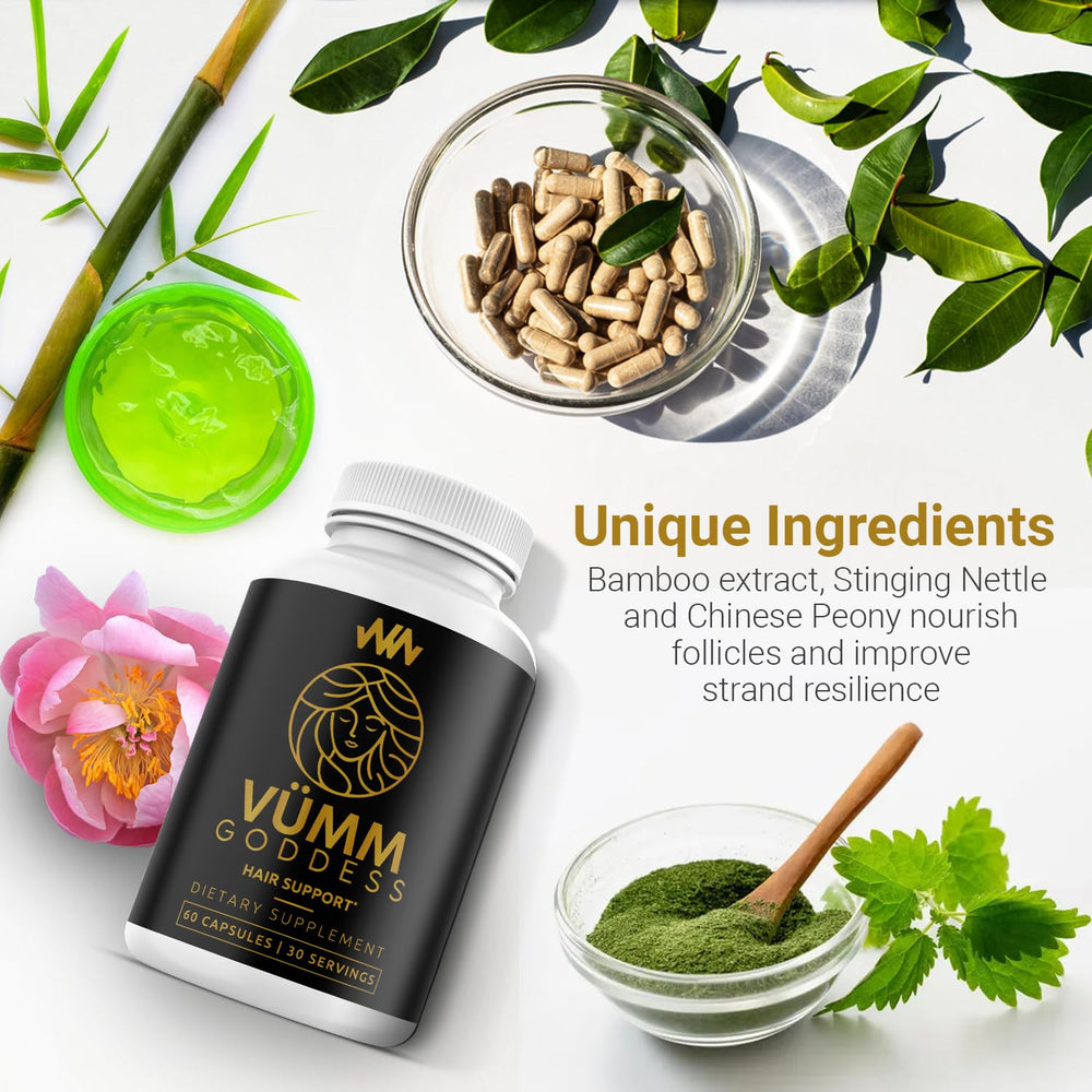Vumm Goddess after-use glow hints hair confidence.