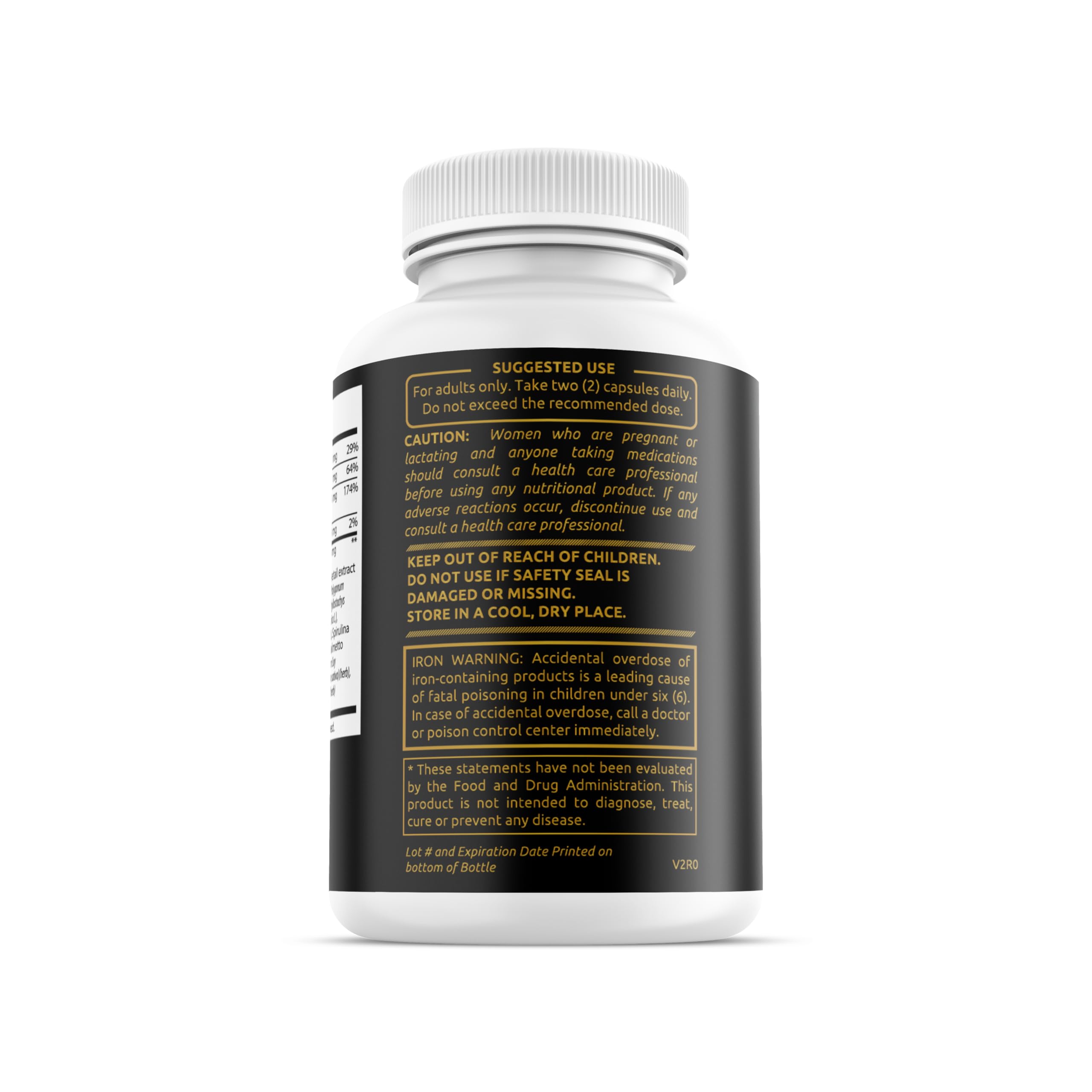 Vumm Goddess capsules closeup showing easy-to-swallow daily form.