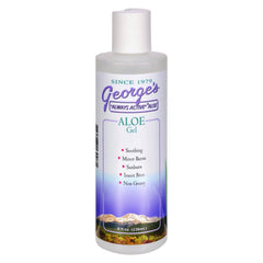 George's Aloe Vera Gel bottle; lightweight hydration for refreshed skin after sun exposure