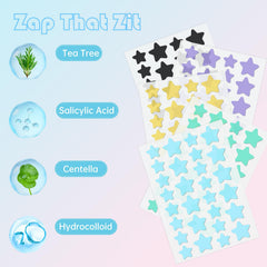 Waspot star patches color variations to match different looks and skin tones.