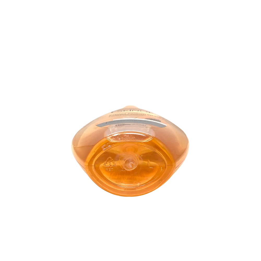 Water rinse reveals clean skin after using Eskinol cleanser