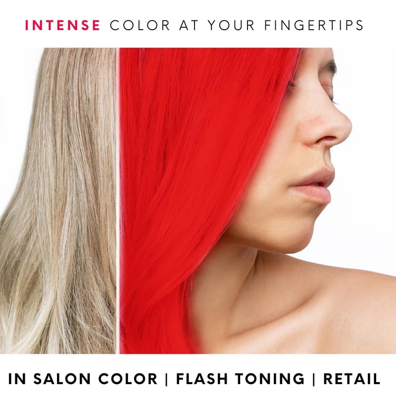 Watercolors color refresh on natural and pre-lightened hair with shine.