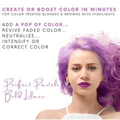 Watercolors Intense Color Depositing Shampoo bottle pour shows even application potential.