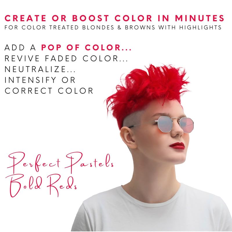 Watercolors foam application demonstrates even color deposit and cleansing in one step.
