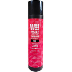 Watercolors red bottle color-depositing shampoo for vibrant refresh.