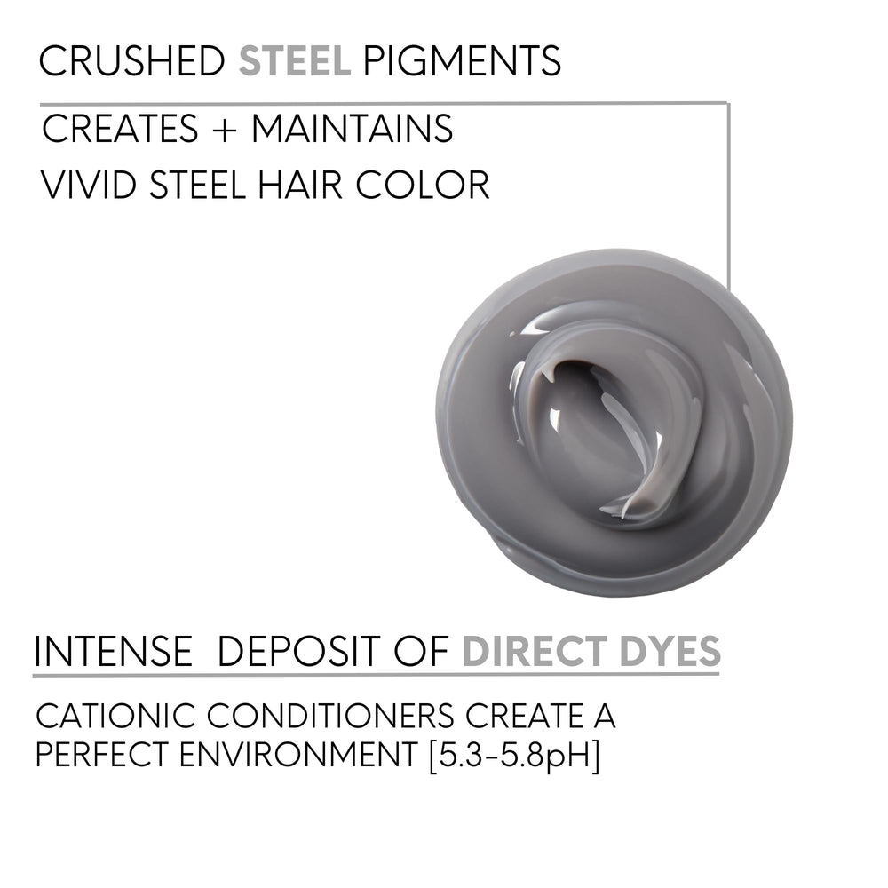 Watercolors INTENSE METALLIC color-application spreads evenly for renewed shade.