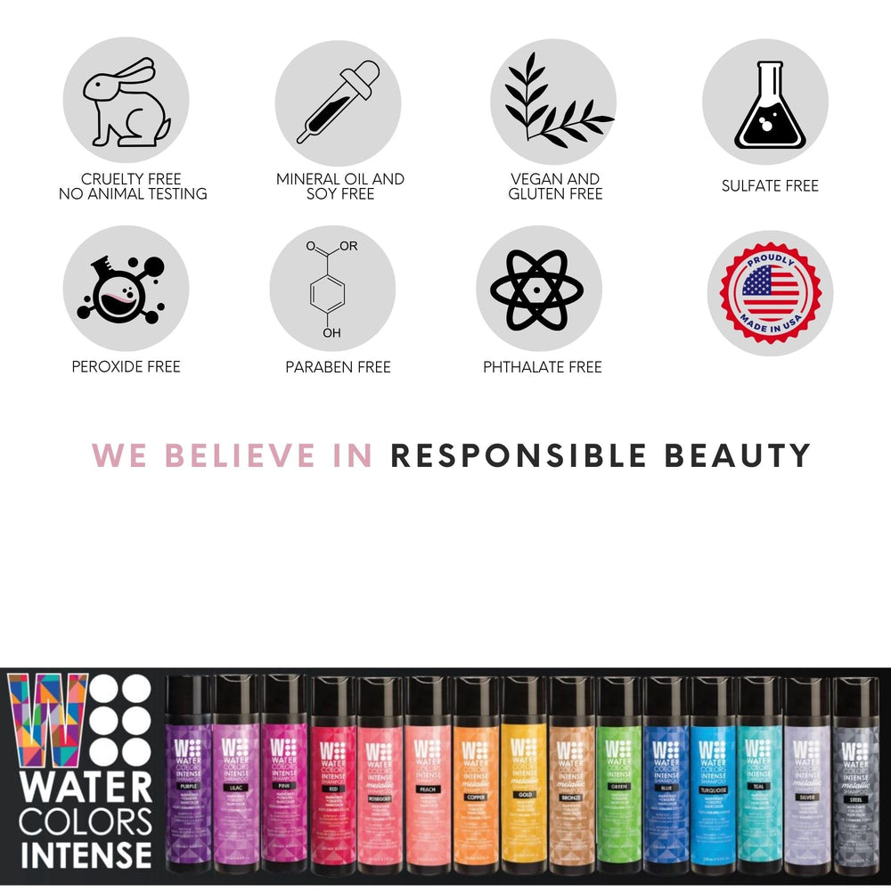 Watercolors INTENSE METALLIC cruelty-free formula supports ethical beauty.