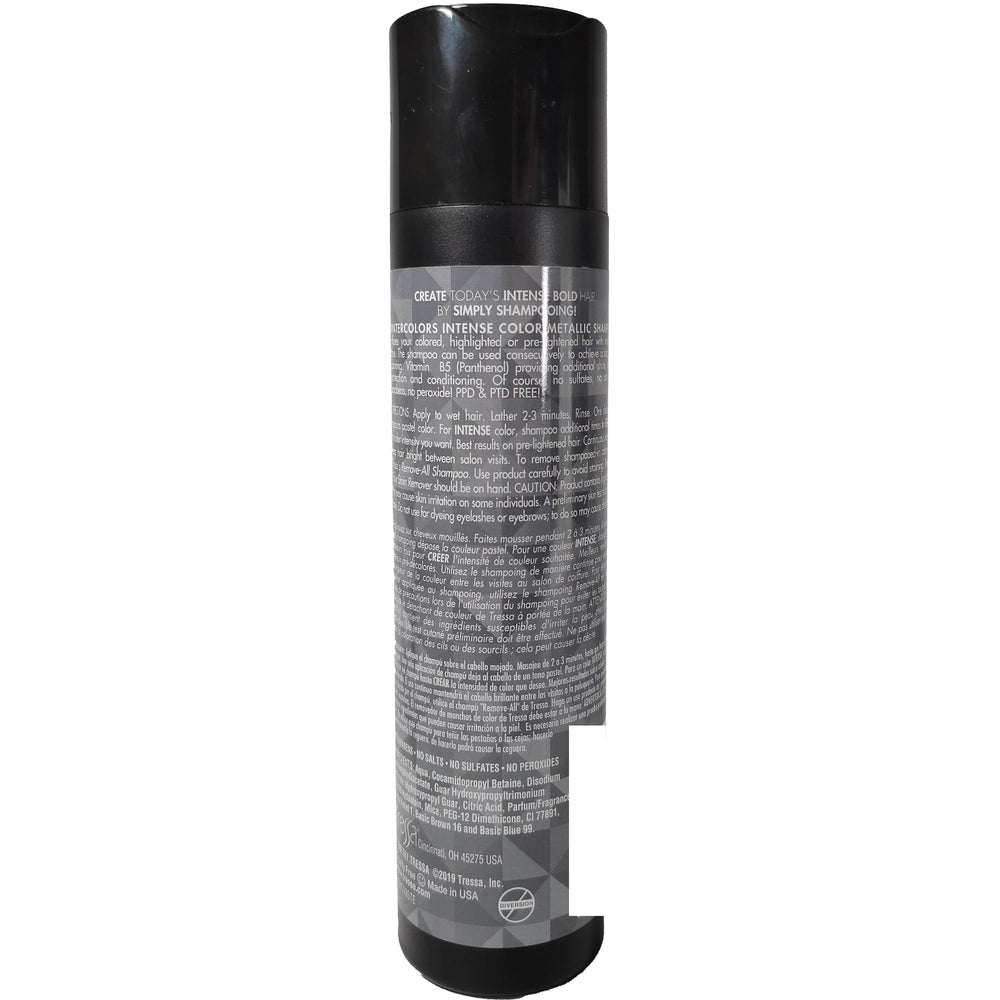 Watercolors INTENSE METALLIC hair-gloss enhances brightness and on-tone color.