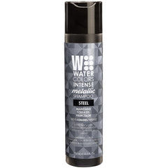 Watercolors INTENSE METALLIC steel bottle deposits color for vibrant hair.