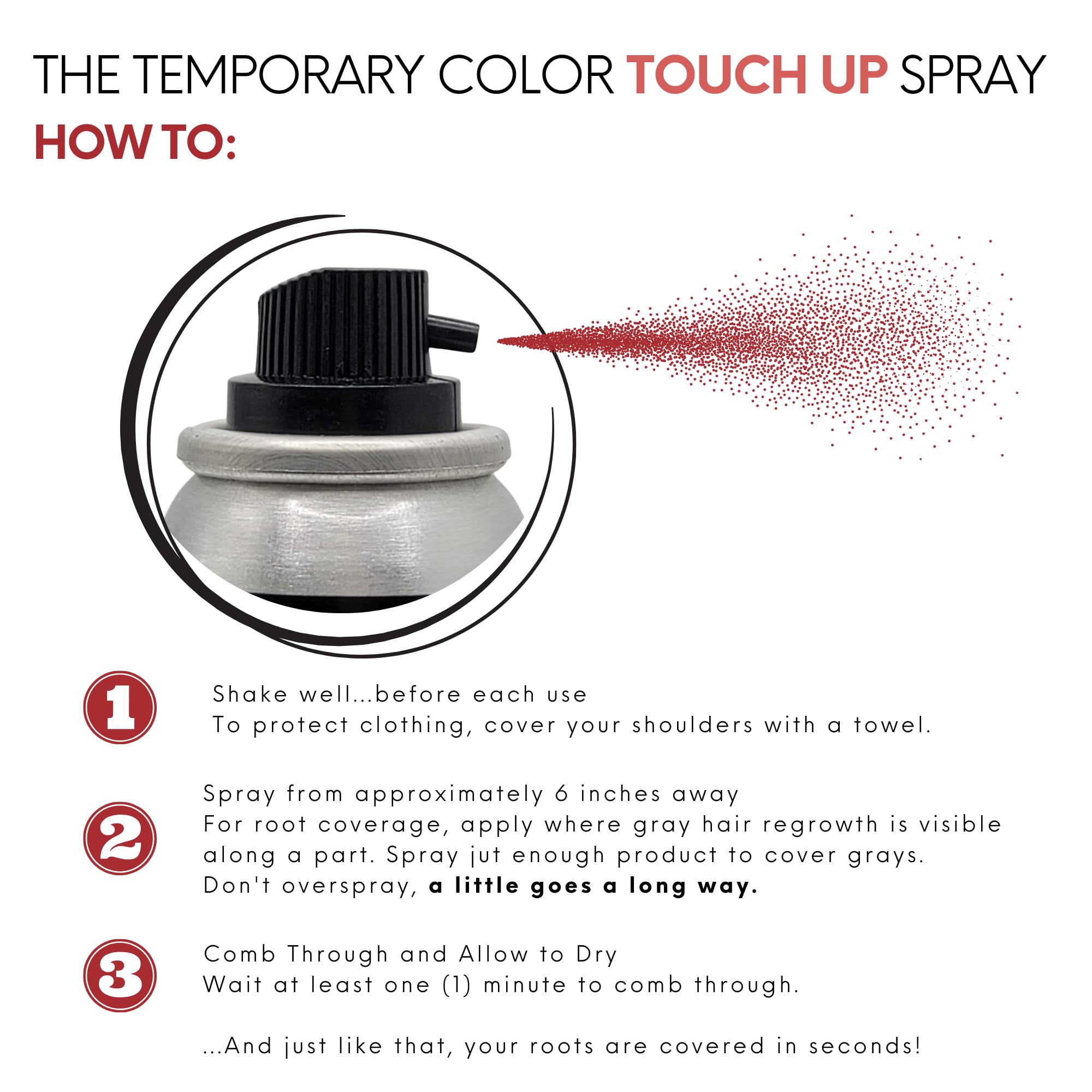 Watercolors red adds texture and subtle volume between appointments.