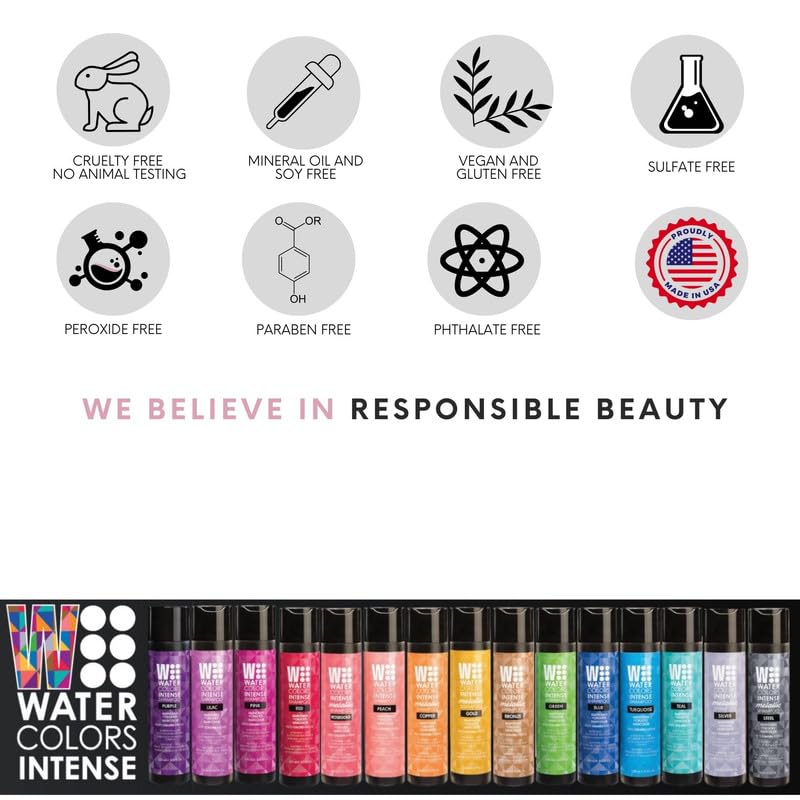 Watercolors Rose Gold application shows even color distribution and easy use.