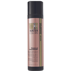 Watercolors by Tressa Hazelnut shampoo bottle showing color refreshing formula for vibrant results