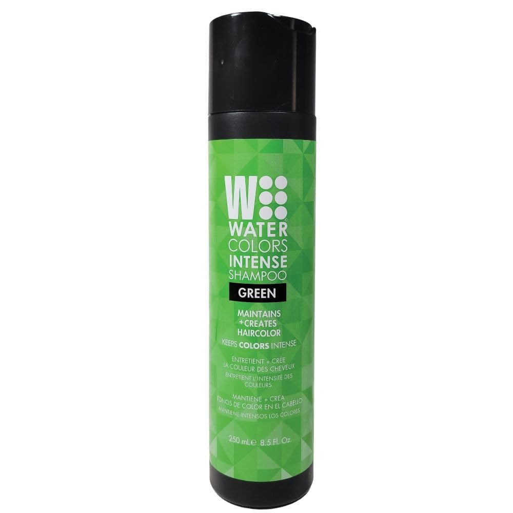 Watercolors Tressa Intense 3-in-1 bottle demonstrates color depositing shampoo boosting color renewal