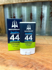 Waterman's FacePro SPF 44 stick demonstrates water resistance during activity