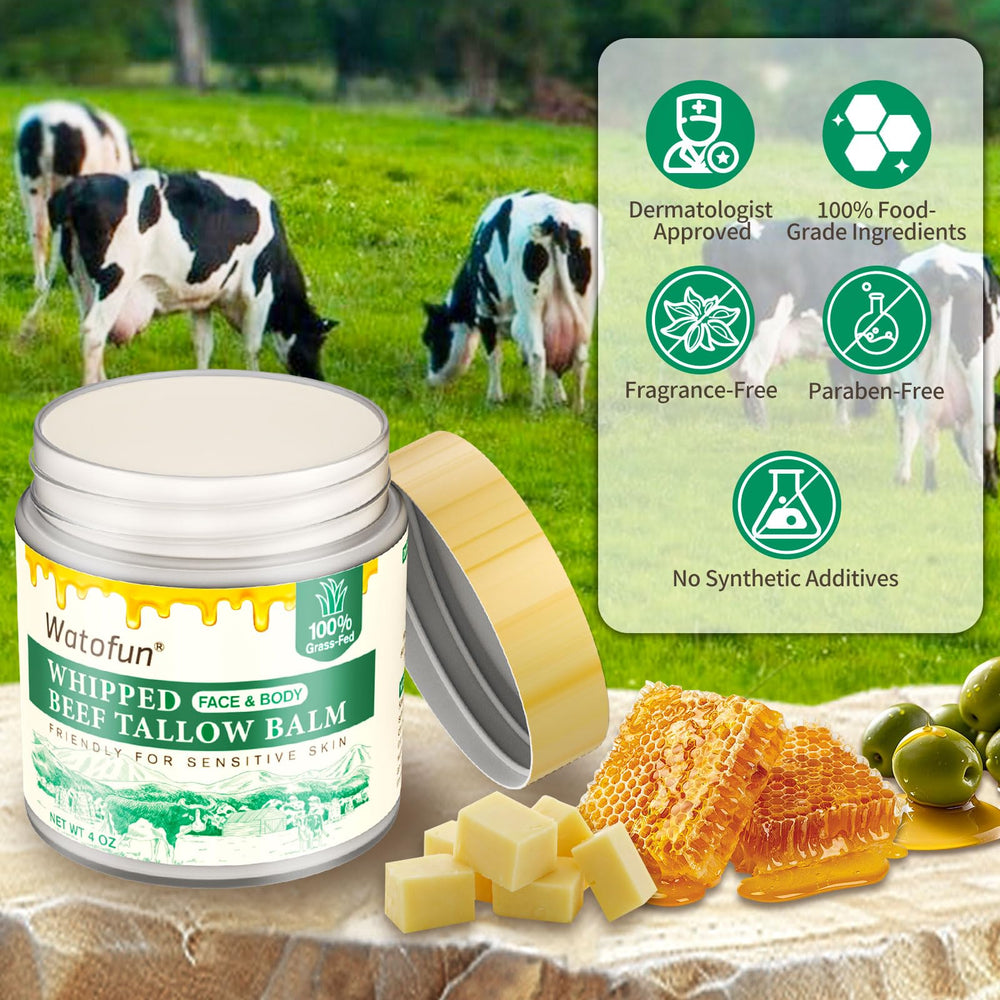 Watofun balm application on forearm demonstrates quick absorption and non-greasy finish.