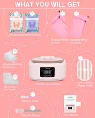 Wattne pink paraffin warmer with auto keep-warm for convenience.