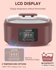 Wattne paraffin wax machine with refill pack ready for continuous home treatments