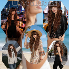 Wave&Breeze 26-inch wavy curls for natural texture and volume.