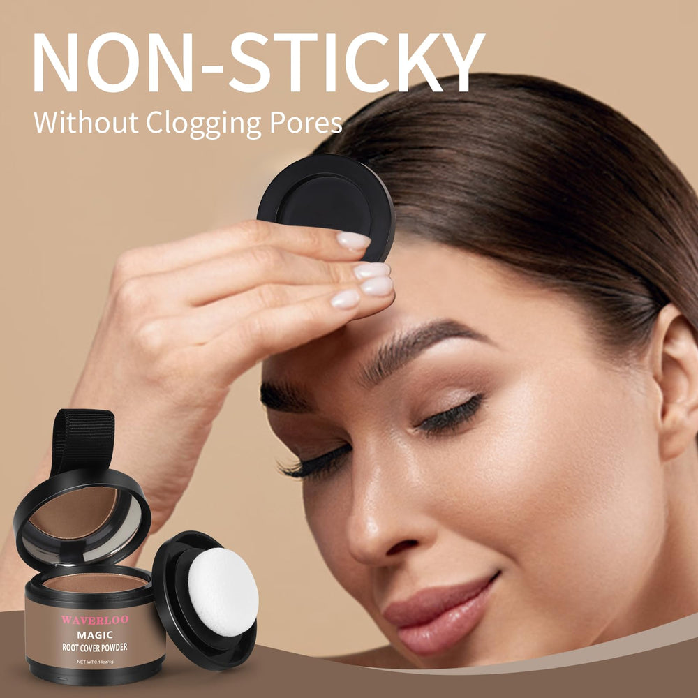 Waverloo Magic Root Cover Up waterproof formula resists sweat for all-day coverage.