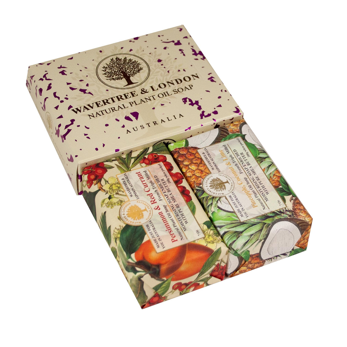 Wavertree & London duo gift box front view, premium packaging for gifting